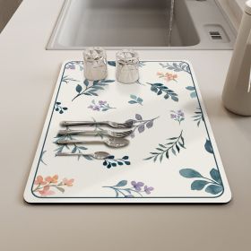 Kitchen Household Dining Table Table Wash-free Mat (Option: Blue Charm-3040cm)