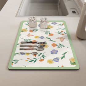 Kitchen Household Dining Table Table Wash-free Mat (Option: Fresh Wind-3040cm)