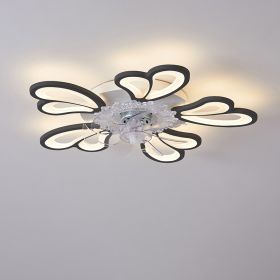 Modern Simple Living Room Light New Quiet Bedroom Ceiling Fan Light (Option: Dirty-110V)