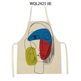 Simple Fabric Apron Kitchen Antifouling Work Clothes (Option: WQL2425 8-47 38cm)