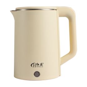 Automatic Power Off Kettle Large Capacity Electric Kettle (Color: Beige)