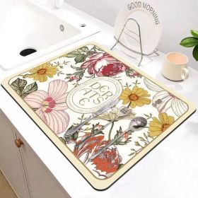 Kitchen Household Dining Table Table Wash-free Mat (Option: Hoonroen Buddha Dawn-3040cm)