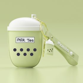 Hand Warmer Treasure Charging Treasure Two-in-one Mini Portable Usb Warm Baby (Option: Milk tea cup green)