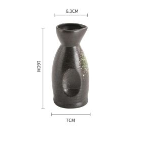 Creative Japanese Household Ceramic Baijiu Pot (Option: Emerald green-Large)
