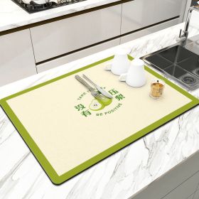 Kitchen Household Dining Table Table Wash-free Mat (Option: No Pressure Pear-5060cm)